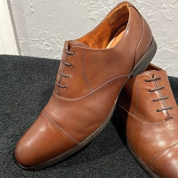 ?? Wolf & Shepherd Oxford Closer Cap Toe Brown Maple Leather Shoes Sz 11 - EUC main image 10